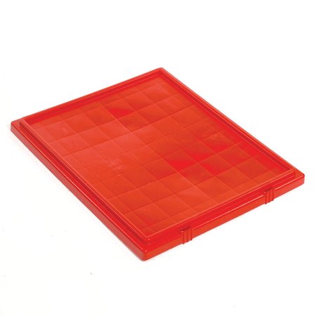 QUANTUM STORAGE SYSTEMS Red Plastic 29-1/2 in L, 19-1/2 in W, 1 in H LID301RD